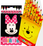ディズニー顔柄8色色えんぴつセット