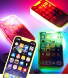 ピカピカミニスマートフォンライトキーホルダー